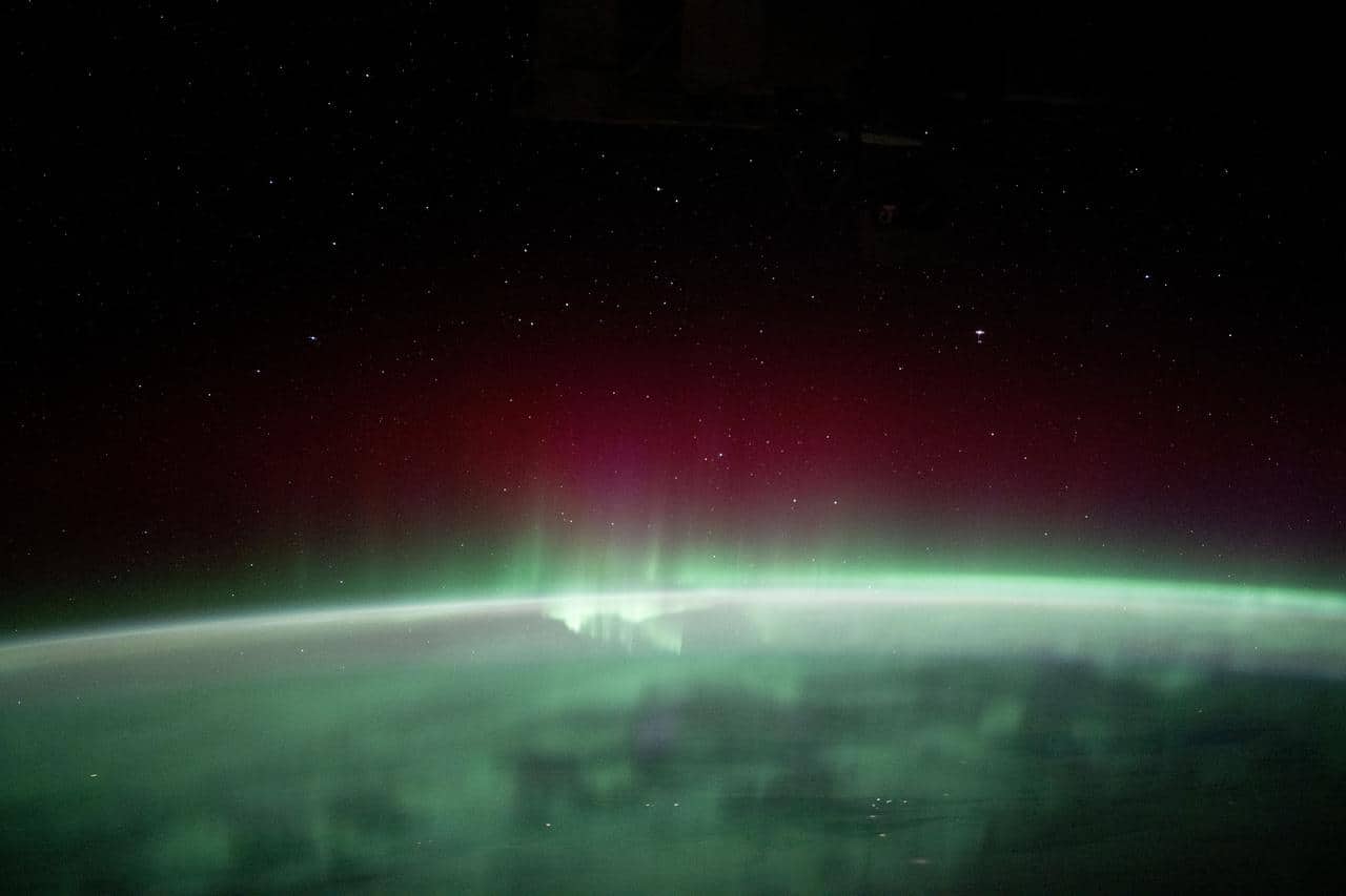 Aurora boreale fotografata dalla Stazione Spaziale Internazionale