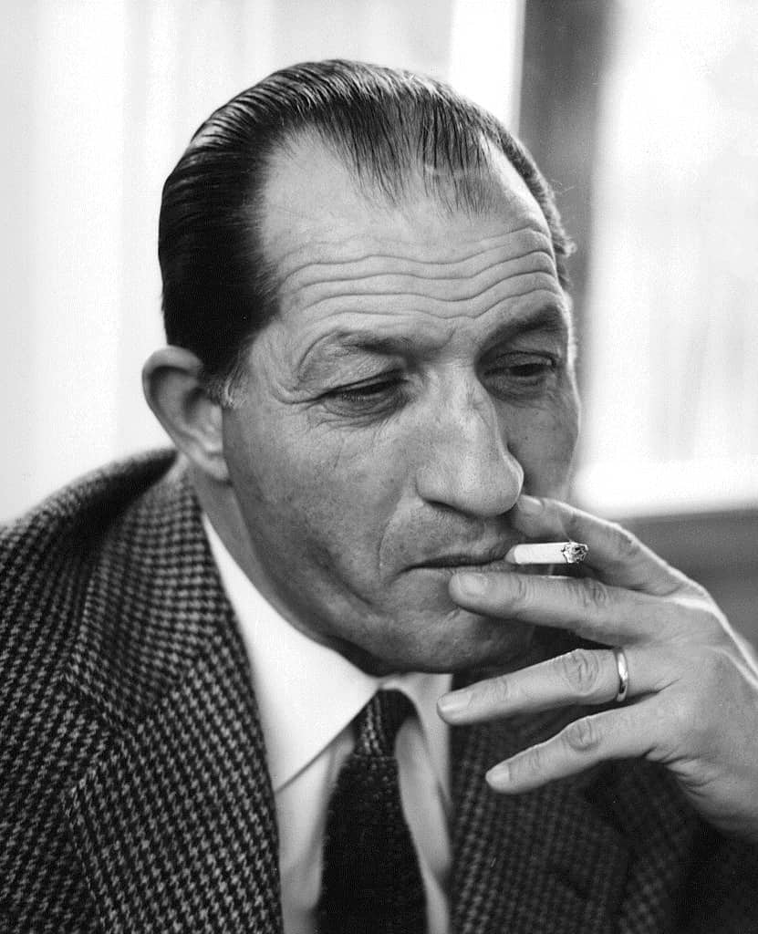 Il ciclista Gino Bartali fotografato nel 1963