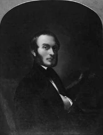 Ritratto in bianco e nero del medico John Snow