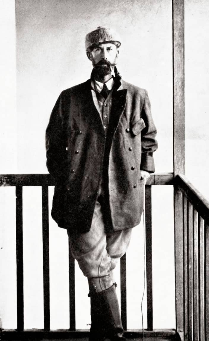Ritratto dell'esploratore britannico Percy Harrison Fawcett