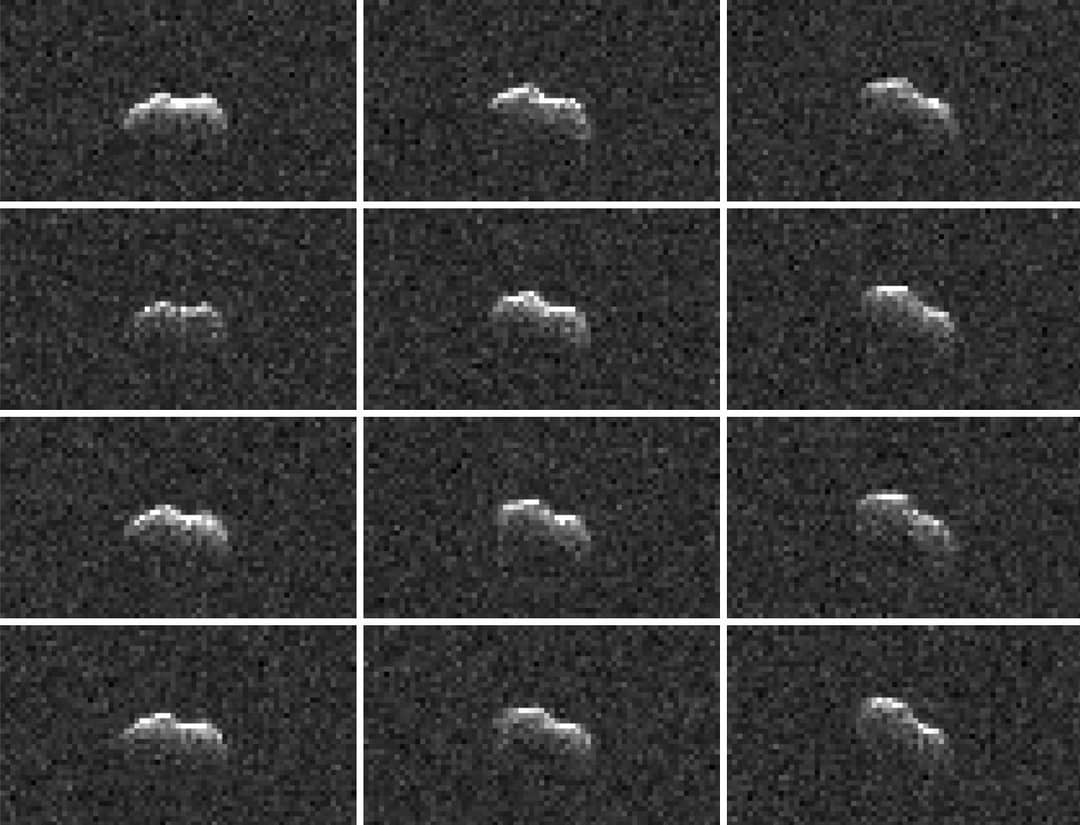 Eco radar dell'asteroide 2001 FO32 osservato dal radar di Goldstone