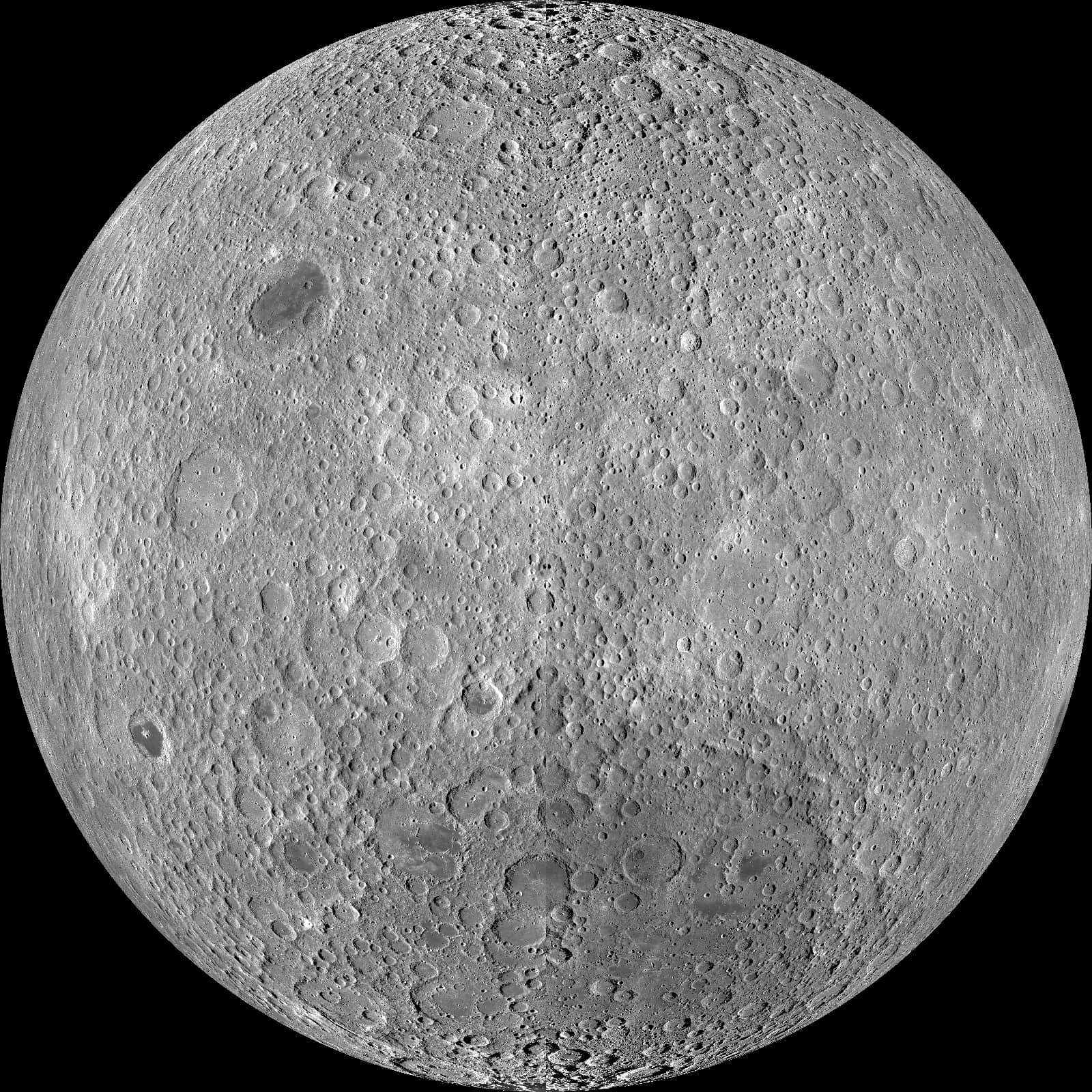 La faccia nascosta della Luna ripresa dal Lunar Reconnaissance Orbiter della NASA