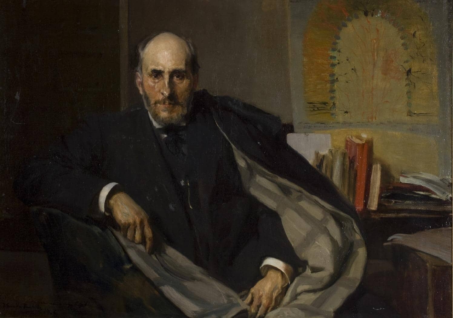 Ritratto di Santiago Ramón y Cajal dipinto da Joaquín Sorolla nel 1906