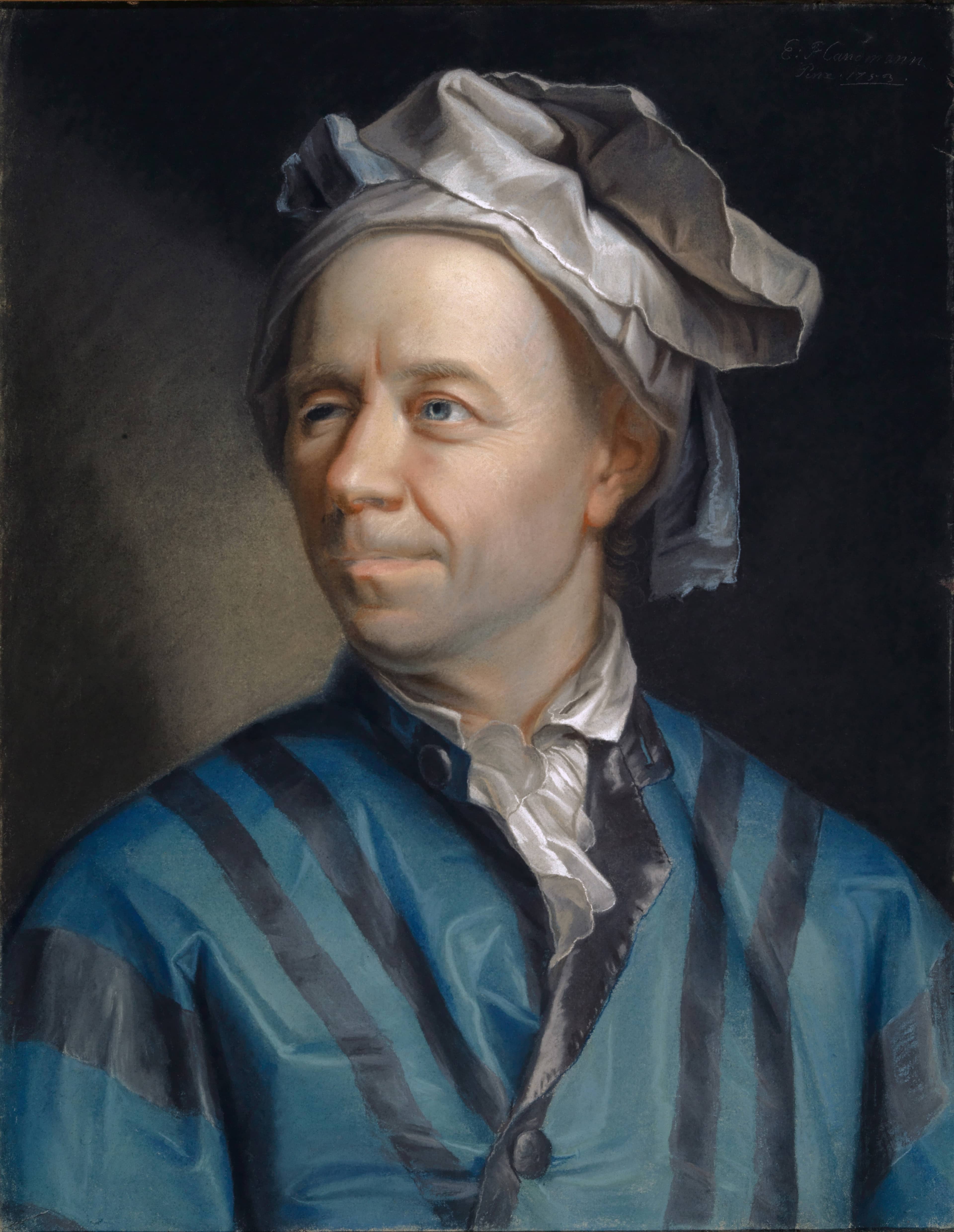 Ritratto di Leonhard Euler dipinto da Jakob Emanuel Handmann
