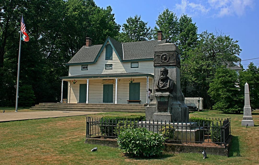 La cottage gotico-vittoriana del Garibaldi-Meucci Museum a Staten Island, New York